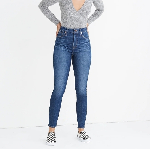 Madewell Denim - Madewell Moreaux Wash Curvy High-Rise Skinny Jeans 28